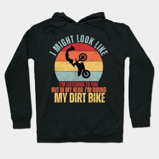 cool retro motocross dirt biker for dirt biker Hoodie